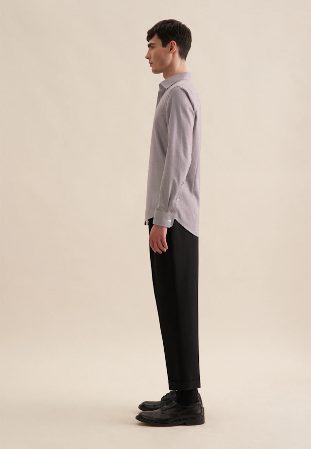 Shaped Business Hemd Pepita in Lila |  Seidensticker Onlineshop