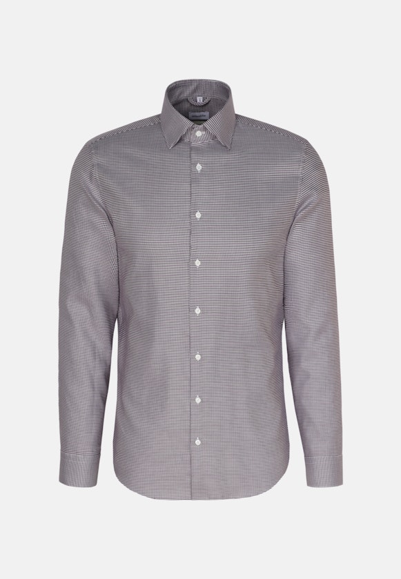 Shaped Business Hemd Pepita in Lila |  Seidensticker Onlineshop