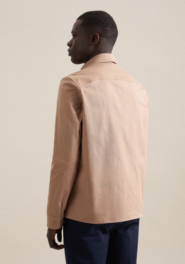 Regular Surchemise Uni in Marron | Seidensticker Onlineshop