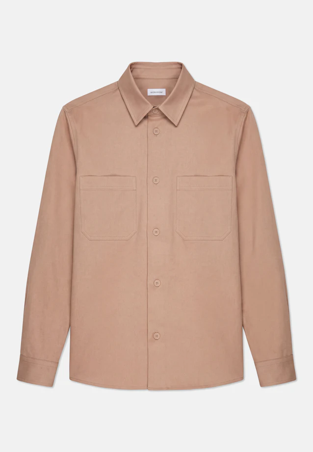 Regular Surchemise Uni in Marron |  Seidensticker Onlineshop