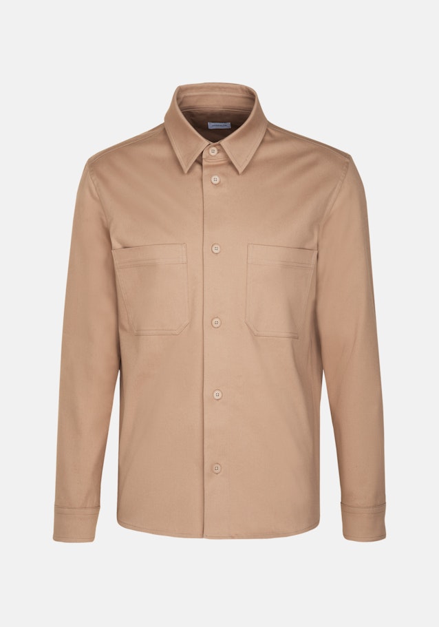 Regular Surchemise Uni in Marron | Seidensticker Onlineshop
