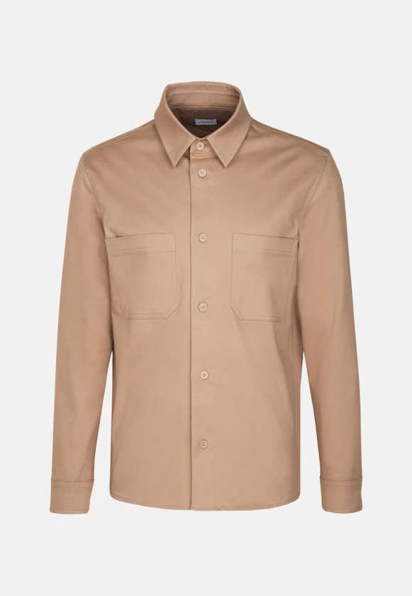 Regular Surchemise Uni in Marron |  Seidensticker Onlineshop