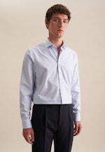 Chemise Business Regular Popeline Col Kent in Bleu Clair |  Seidensticker Onlineshop