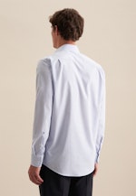 Chemise Business Regular Popeline Col Kent in Bleu Clair |  Seidensticker Onlineshop