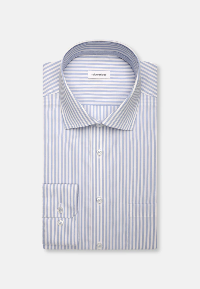 Regular Chemise d'affaires rayures dans Bleu Clair | Boutique en ligne Seidensticker