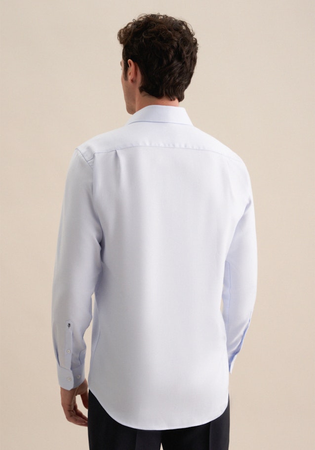Regular Business Hemd Kleinmuster in Hellblau | Seidensticker Onlineshop
