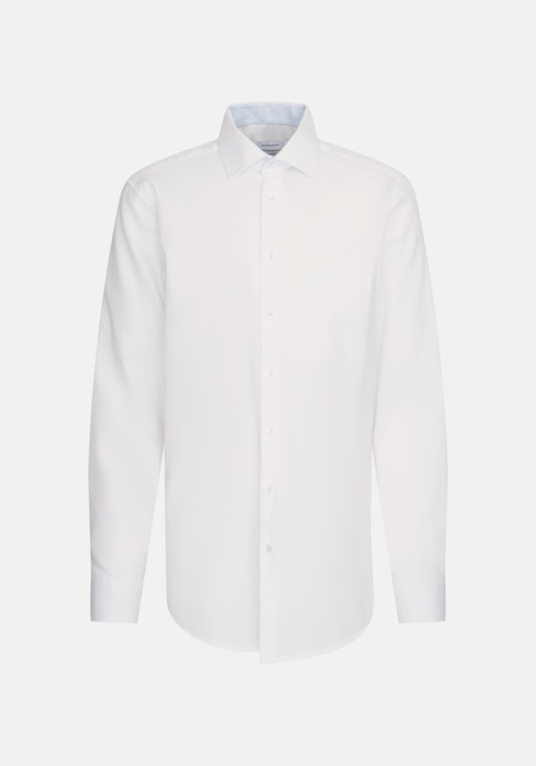 Comfort Chemise Business Petit motif in Blanc | Seidensticker Onlineshop