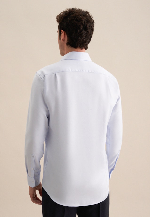 Chemise Business Comfort Structuré Col Kent in Bleu Clair |  Seidensticker Onlineshop