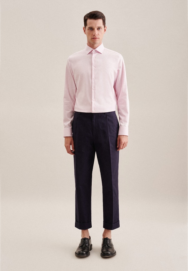 Chemise Business Shaped Twill (sergé) Col Kent in Rose Fuchsia |  Seidensticker Onlineshop