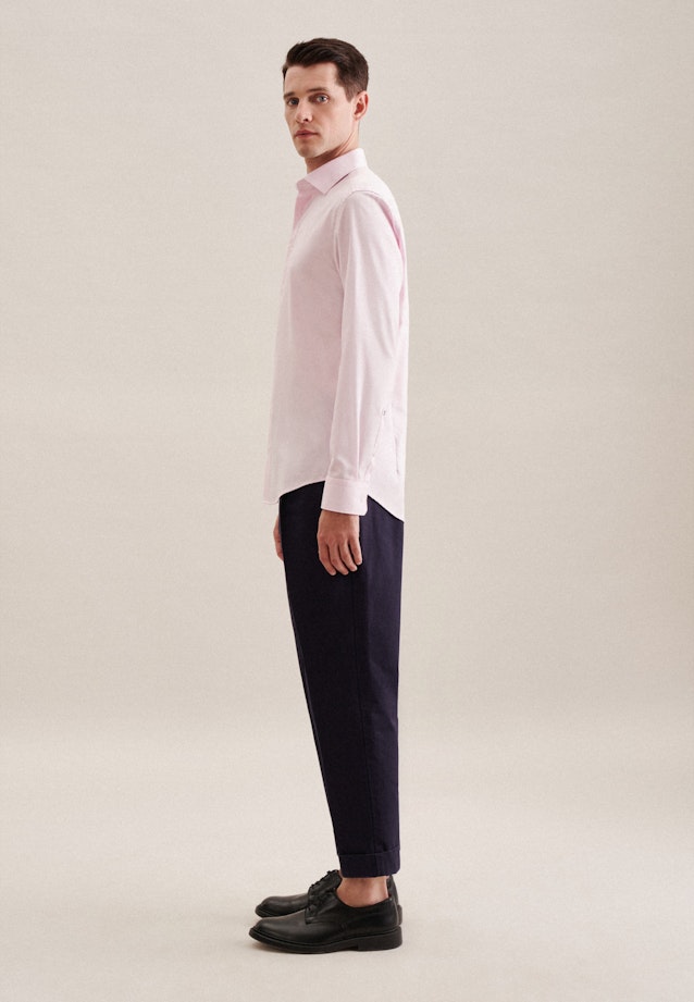 Non-iron Twill Business Shirt in Shaped with Kent-Collar in Pink |  Seidensticker Onlineshop