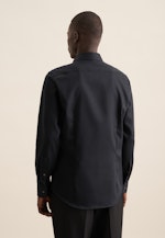 Shaped Business Hemd Uni in Schwarz |  Seidensticker Onlineshop