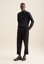 Shaped Business Hemd Uni in Schwarz |  Seidensticker Onlineshop