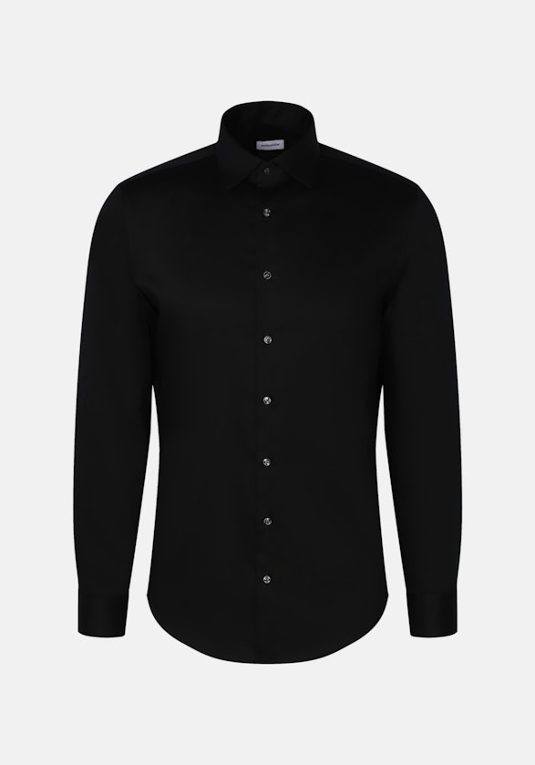 Shaped Chemise d'affaires Uni in Noir | Seidensticker Onlineshop