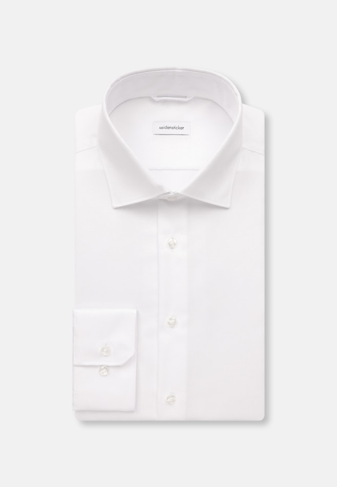 Shaped Business shirt Uni in White | Seidensticker online shop