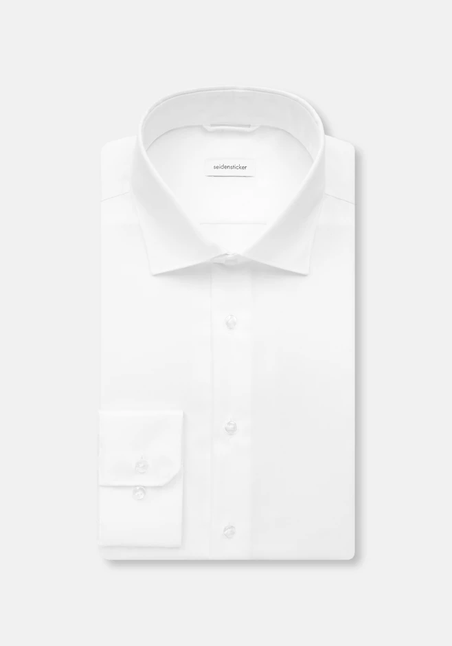 Shaped Chemise d'affaires Uni dans Blanc | Boutique en ligne Seidensticker
