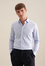 Shaped Chemise d'affaires Uni in Bleu Moyen |  Seidensticker Onlineshop
