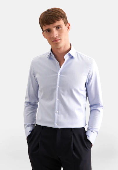 Shaped Business shirt Uni in Light Blue |  Seidensticker Onlineshop