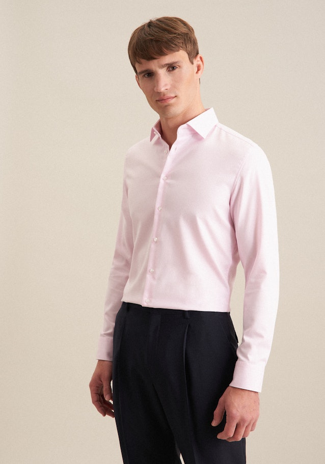 Shaped Chemise d'affaires Uni in Rose Fuchsia | Seidensticker Onlineshop