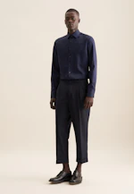 Shaped Business shirt Uni in Dunkelblau |  Seidensticker Onlineshop