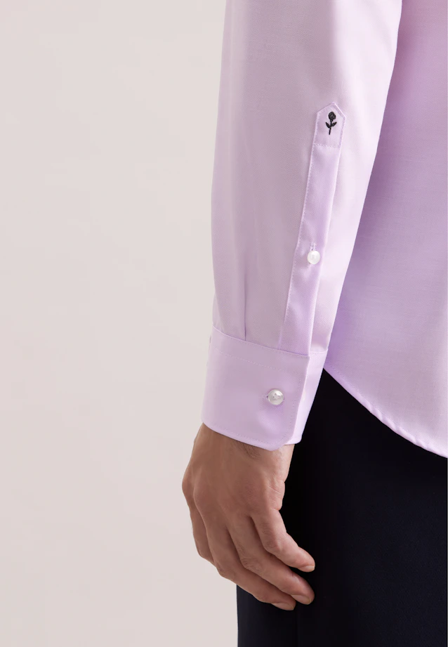 Shaped Business shirt Uni in Lila |  Seidensticker Onlineshop
