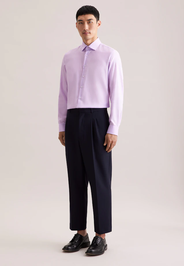 Shaped Business shirt Uni in Lila |  Seidensticker Onlineshop