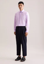 Shaped Business shirt Uni in Lila |  Seidensticker Onlineshop