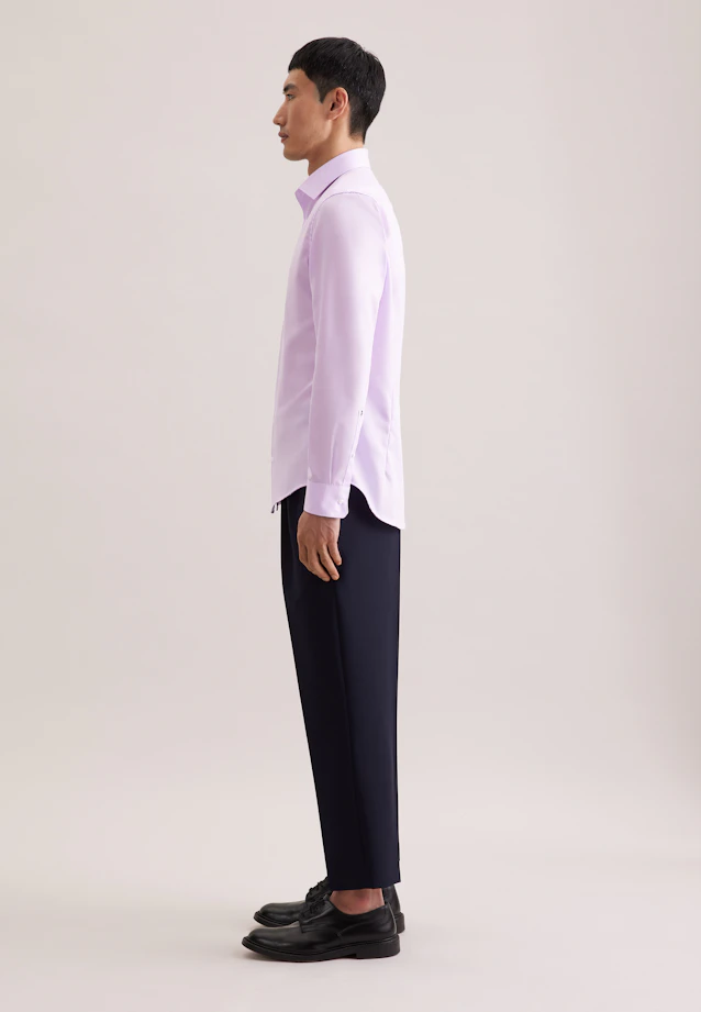 Shaped Business shirt Uni in Lila |  Seidensticker Onlineshop
