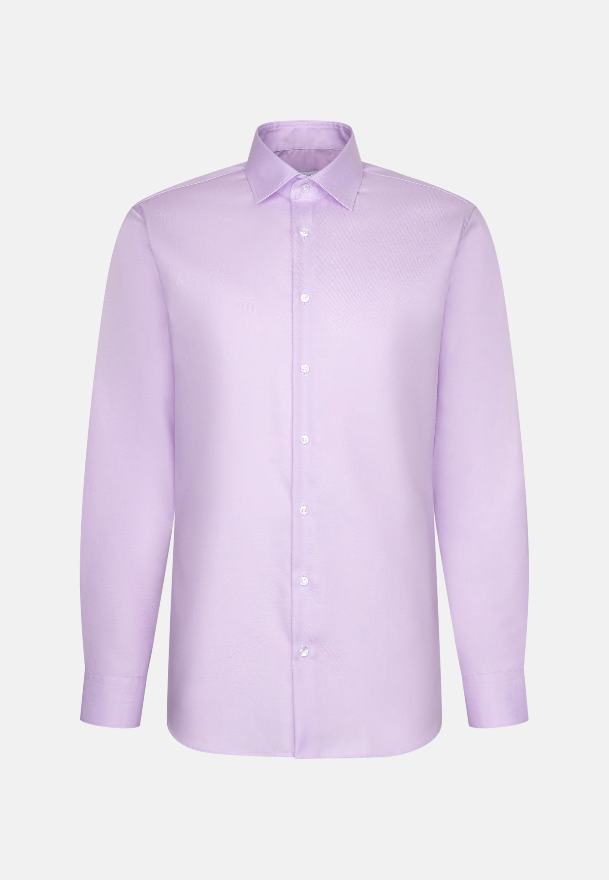Shaped Business Hemd Uni Lila