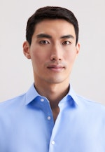 Shaped Business Hemd Uni in Mittelblau |  Seidensticker Onlineshop