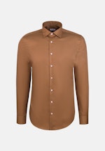 Shaped Business Hemd Uni in Braun |  Seidensticker Onlineshop