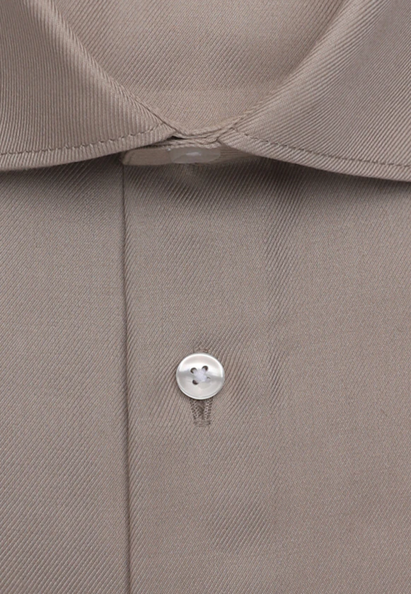 Shaped Business shirt Uni in Beige |  Seidensticker Onlineshop