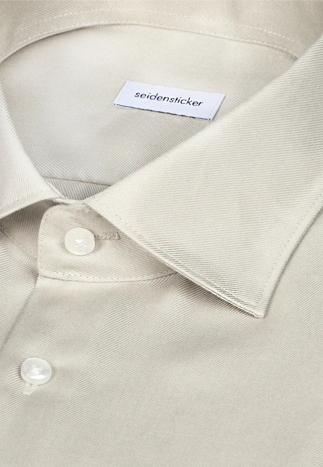 Shaped Business shirt Uni in Beige |  Seidensticker Onlineshop