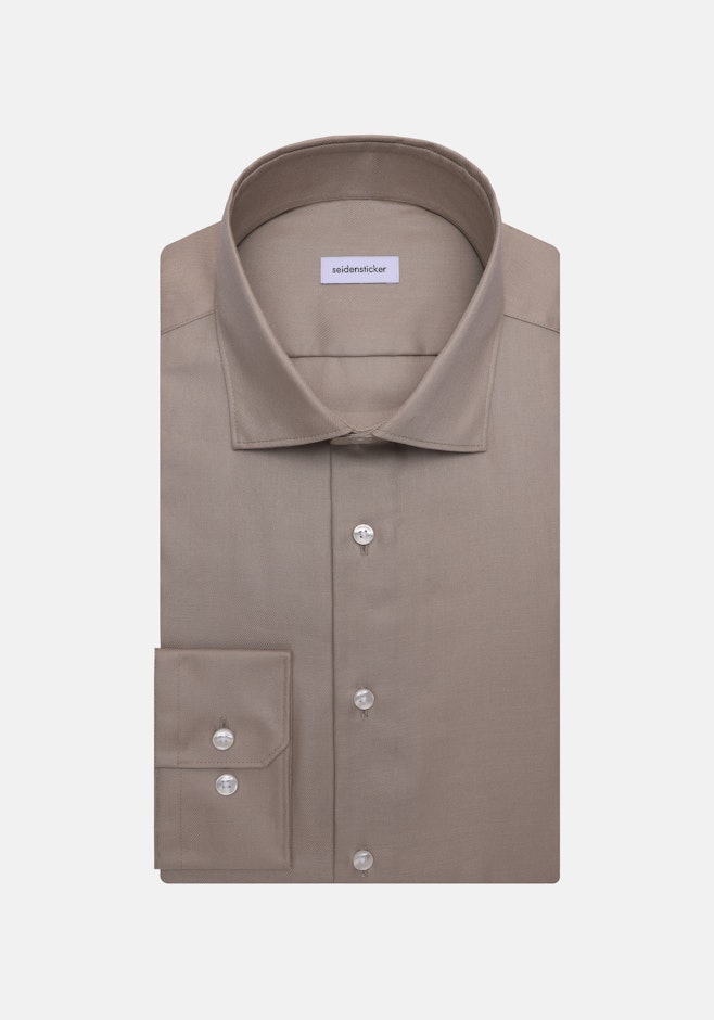 Shaped Chemise d'affaires Uni dans Beige | Boutique en ligne Seidensticker