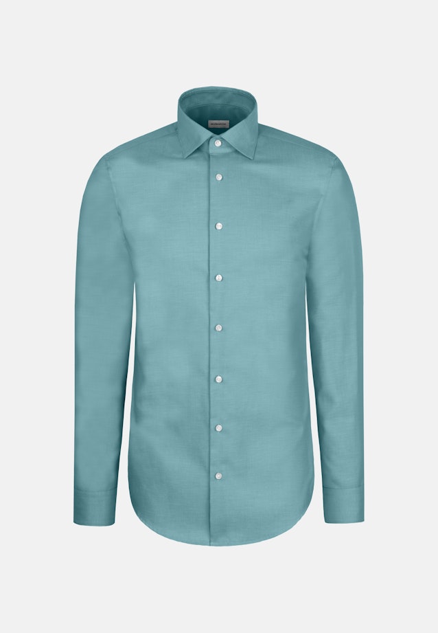 Shaped Business Hemd Uni in Türkis |  Seidensticker Onlineshop