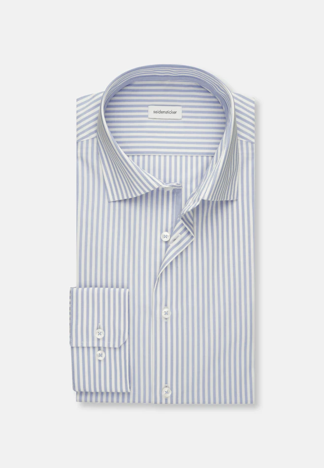 Slim Chemise d'affaires rayures dans Bleu Clair | Boutique en ligne Seidensticker