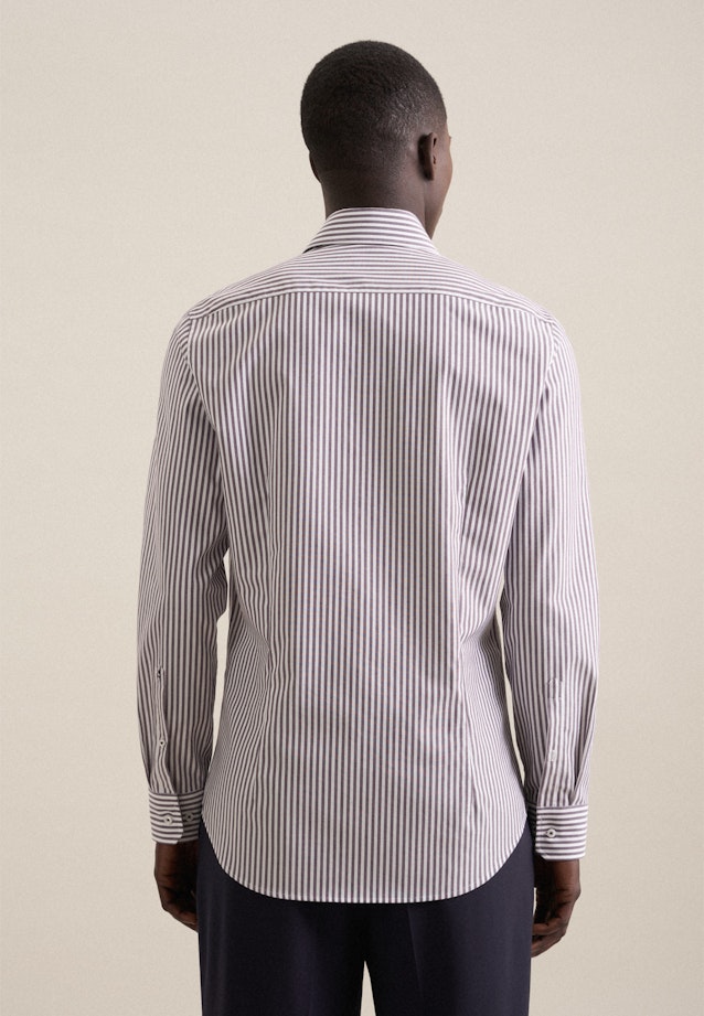 Shaped Business shirt Stripe in Purple |  Seidensticker Onlineshop