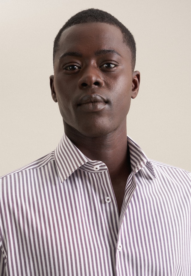 Shaped Business shirt Stripe in Purple |  Seidensticker Onlineshop