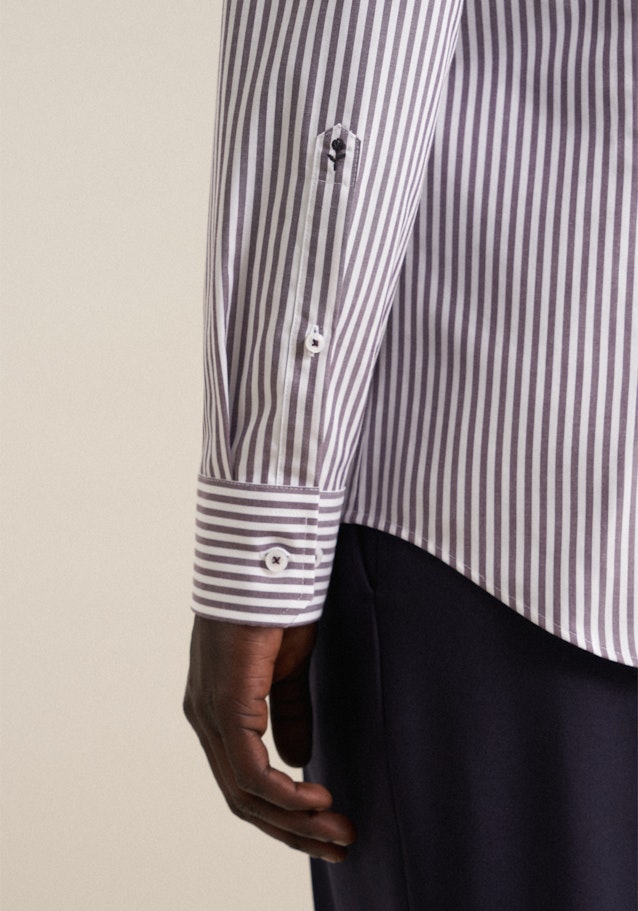 Shaped prodtyp Stripes in Purple | Seidensticker Onlineshop