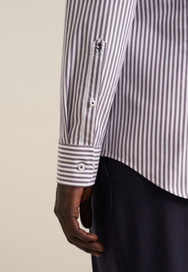 Shaped Business shirt Stripe in Purple |  Seidensticker Onlineshop