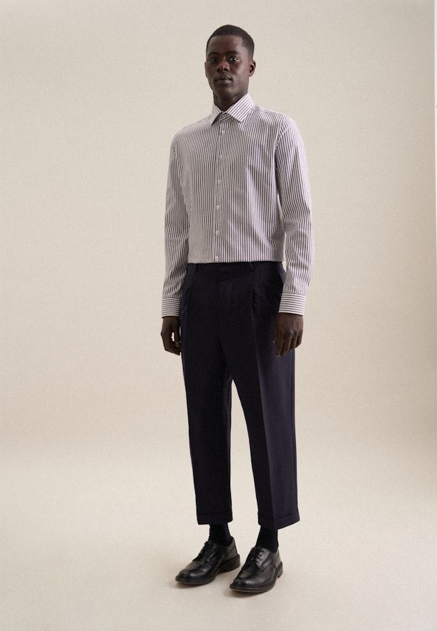 Shaped Business shirt Stripe in Purple |  Seidensticker Onlineshop