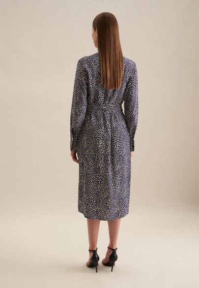 Kleid Druck in Dunkelblau |  Seidensticker Onlineshop