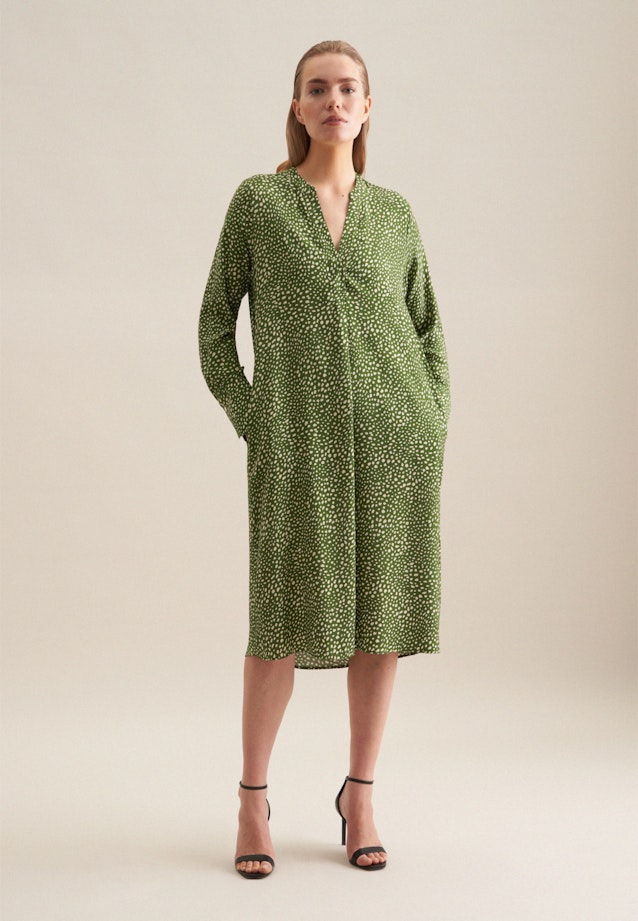 Robe Regular Manche Longue in Vert |  Seidensticker Onlineshop