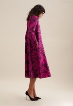 Satin Midi Kleid in Lila |  Seidensticker Onlineshop