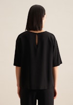 Short sleeve Crepe Shirt in Black |  Seidensticker Onlineshop