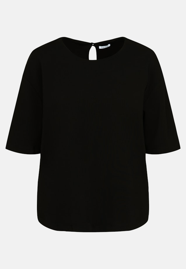 Short sleeve Crepe Shirt in Black |  Seidensticker Onlineshop