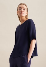 Chemise Oversized Manche Courte in Bleu Foncé |  Seidensticker Onlineshop