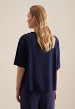 Chemise Oversized Manche Courte in Bleu Foncé |  Seidensticker Onlineshop