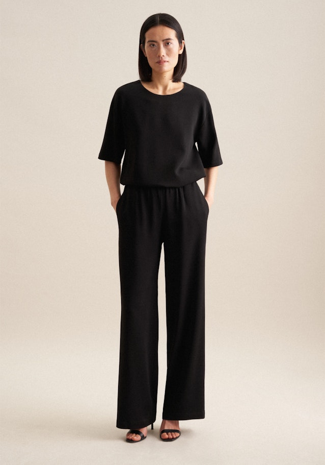 Regular Pantalons Uni in Noir | Seidensticker Onlineshop