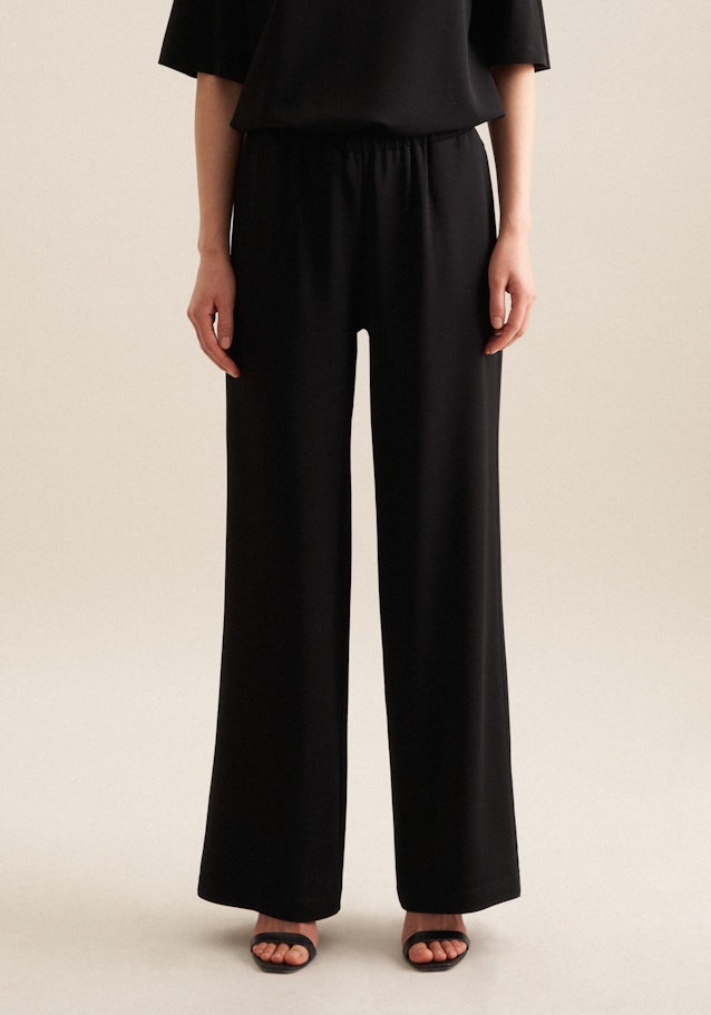 Regular Pantalons Uni in Noir | Seidensticker Onlineshop