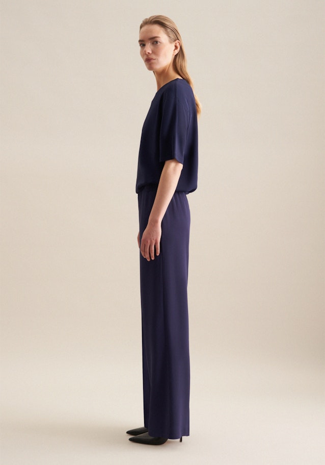 Regular Pantalons Uni in Bleu Foncé | Seidensticker Onlineshop